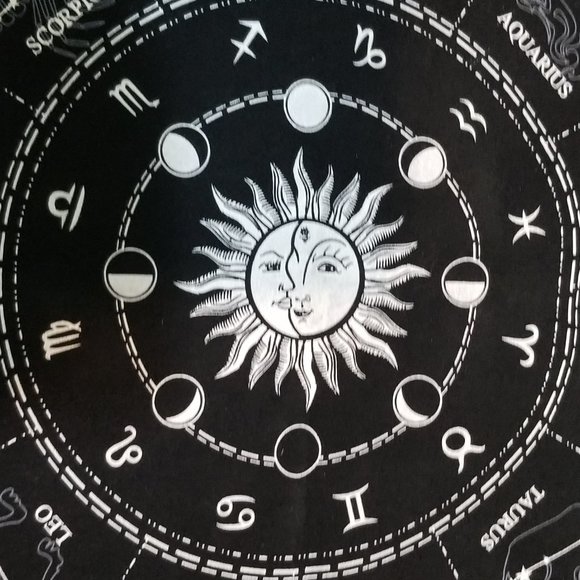 Astrology's Zodiac, Constellation Wall Décor Cloth, Tarot Divination Cards Cloth - Picture 14 of 16